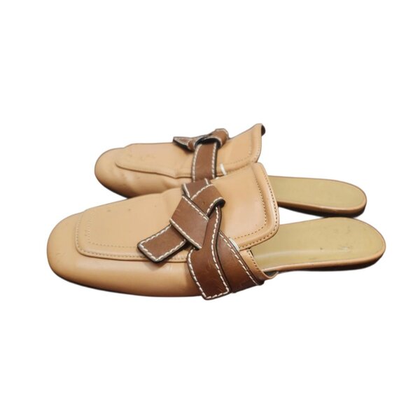 Loewe GATE FLAT MULES, Low Heel Leather Warm Desert Women's Ital EU 38/7.5 US - Picture 5 of 13